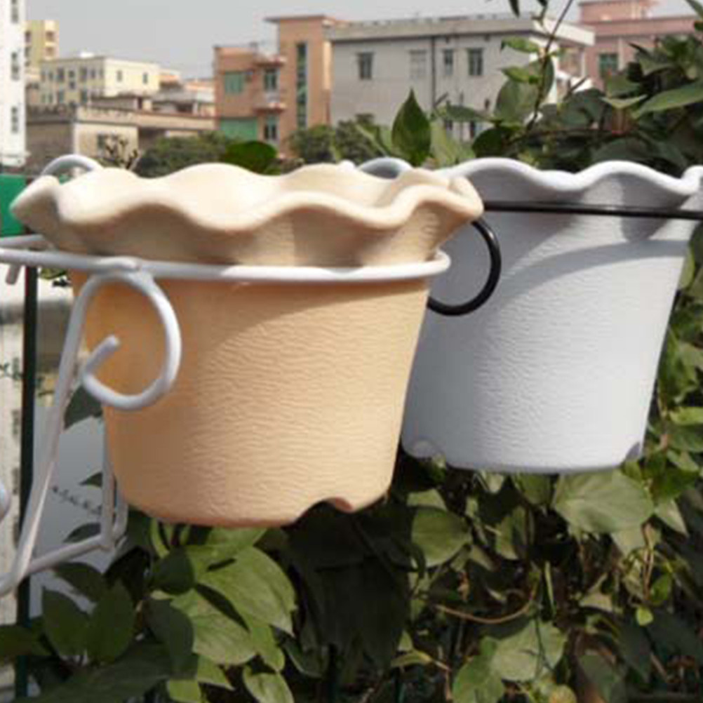 Bonsai Vertical Garden - 2Pcs Orchid Pot Hanging Rack Black
