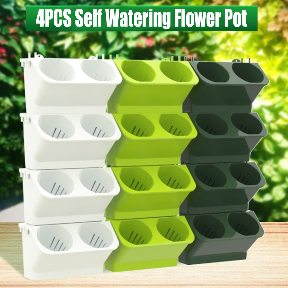 Bonsai Vertical Garden - 4 pcs Self Watering Flower Pot