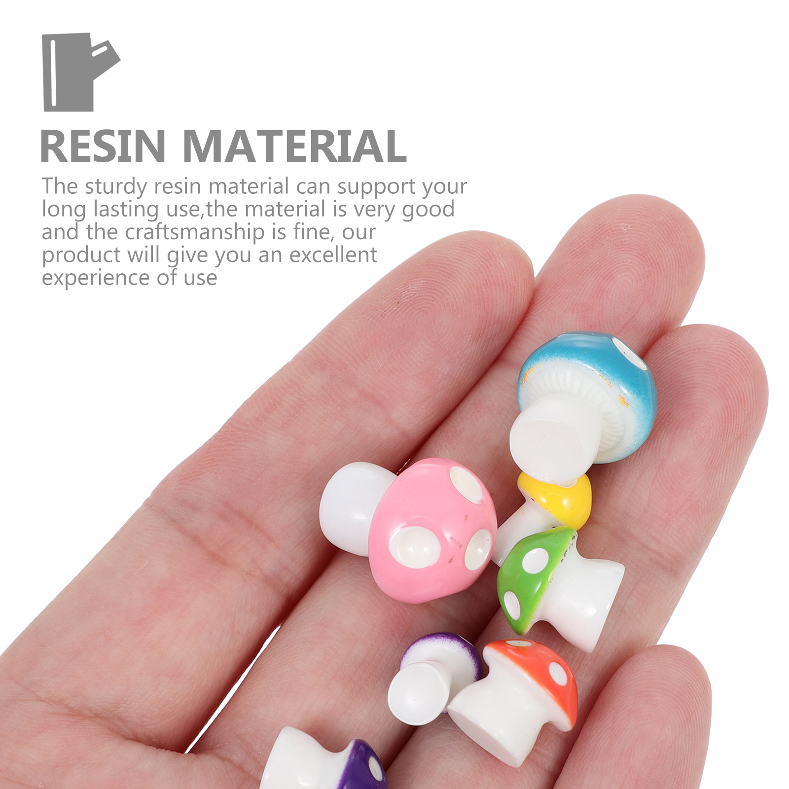 Bonsai Garden Layout - 45Pcs Micro Landscape Resin Miniature Mushroom