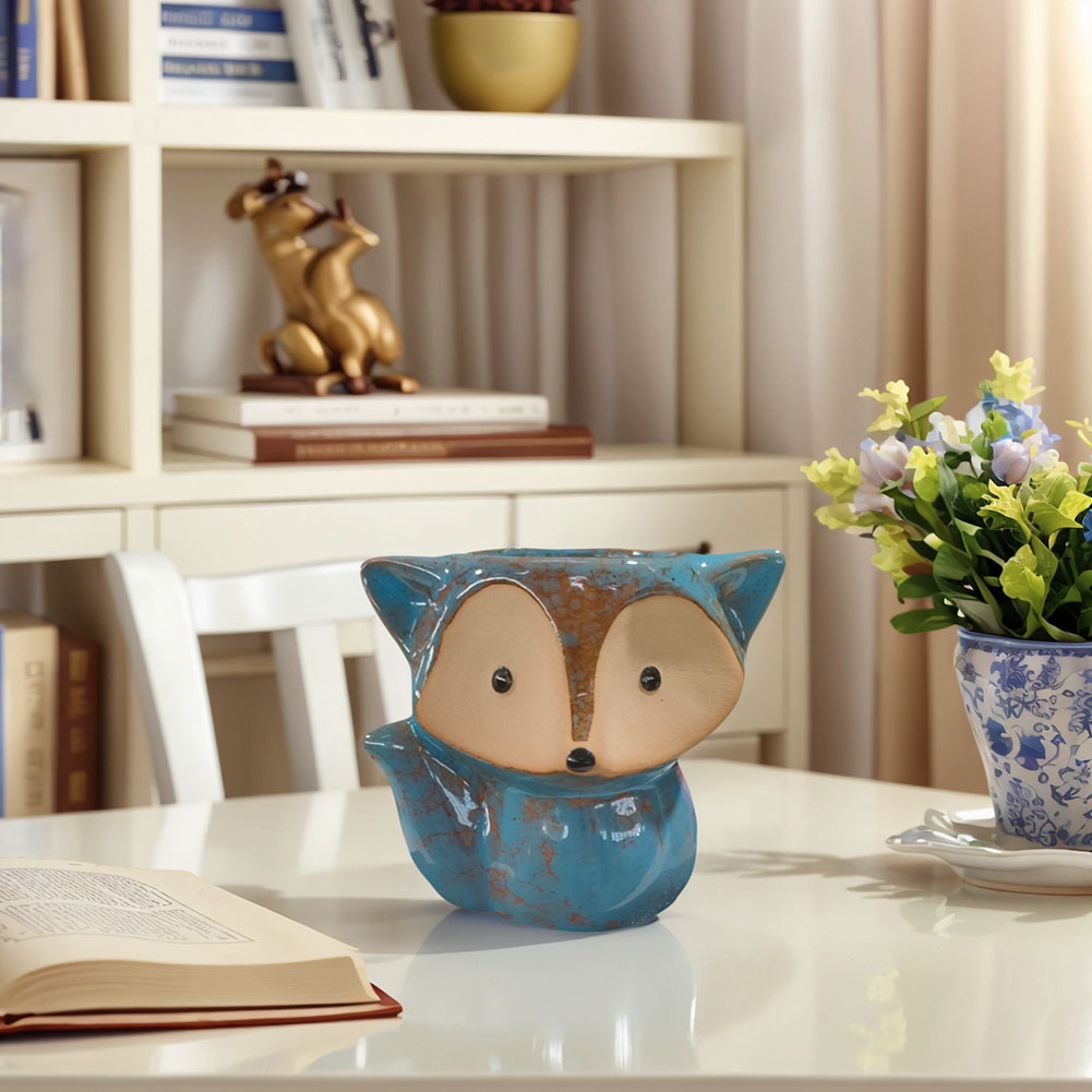 Fox Ceramic Succulent Pot Cart - Bonsai Garden Plants recensie en prijs