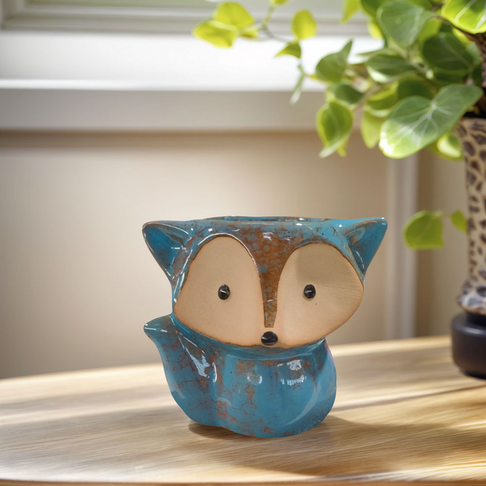 Fox Ceramic Succulent Pot Cart - Bonsai Garden Plants recensie en prijs
