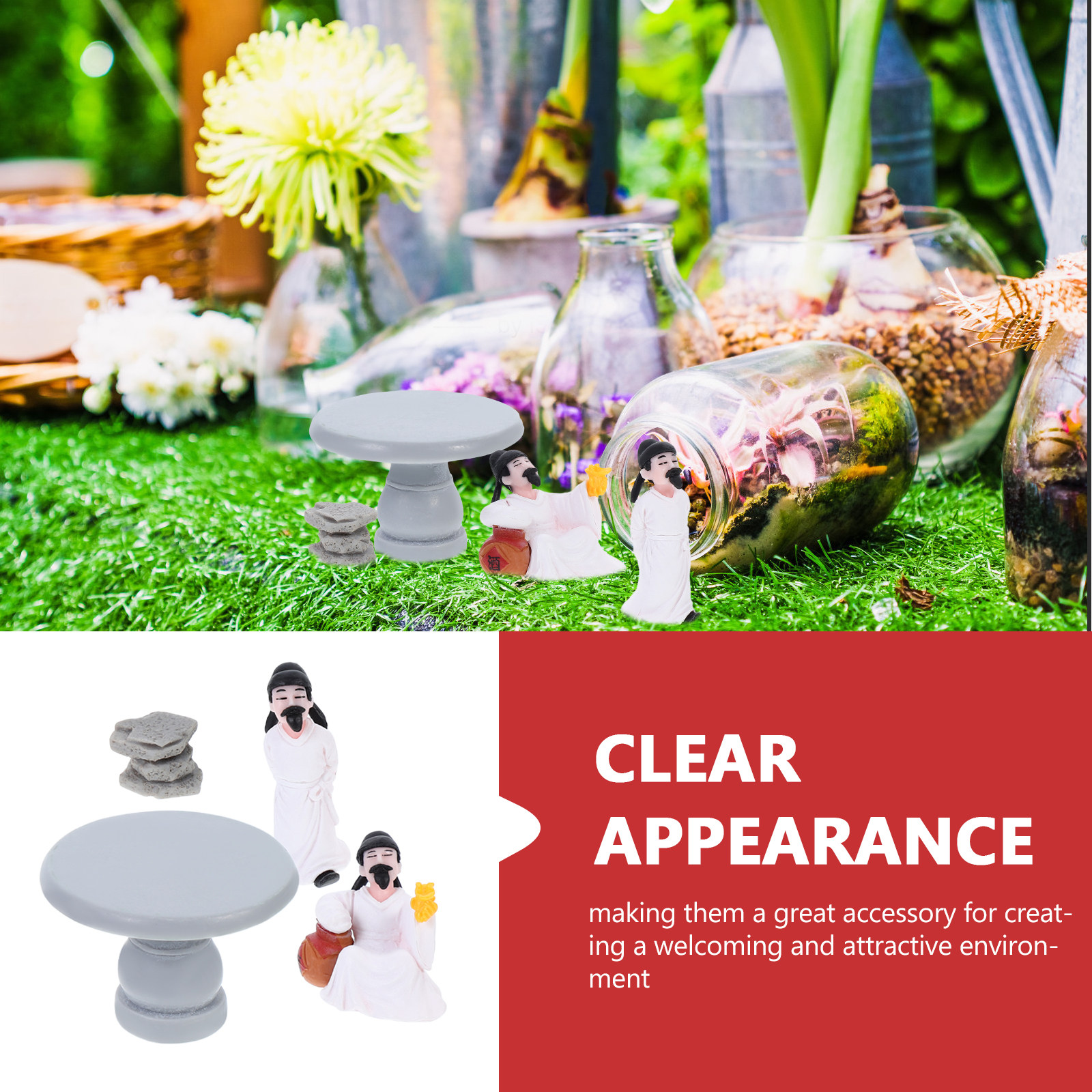 4Pcs Table and Chairs Set with - Bonsai Zen Garden Set recensie en prijs