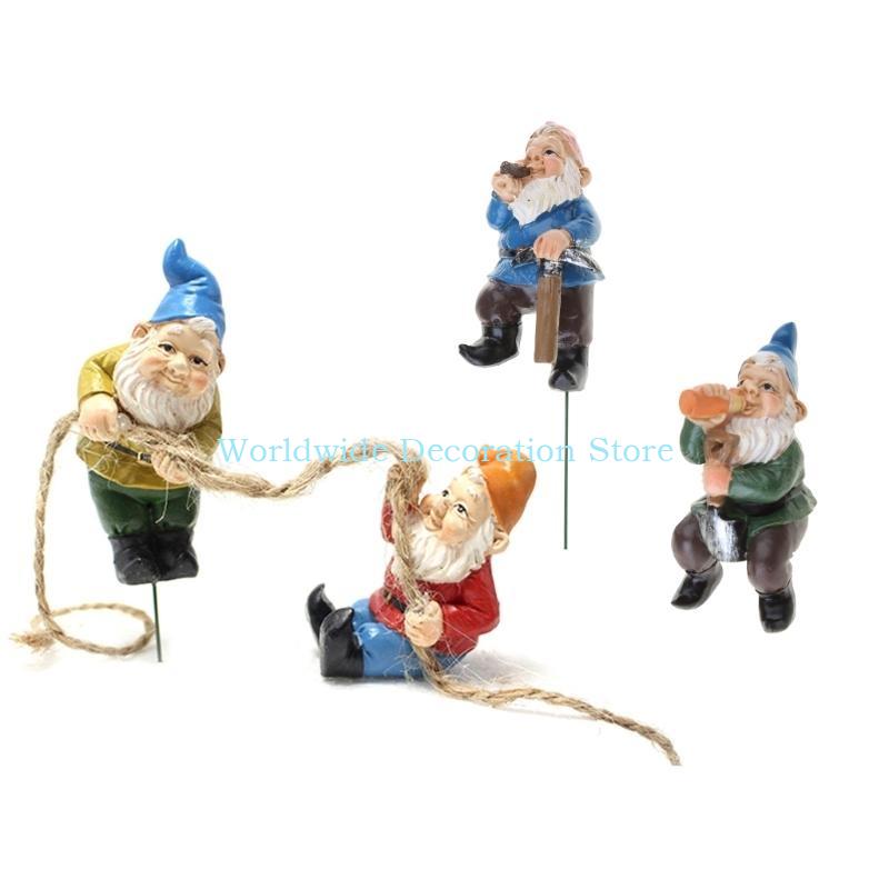Q39B 4Pcs Dwarf Resin Figurine - Bonsai Garden Layout recensie en prijs
