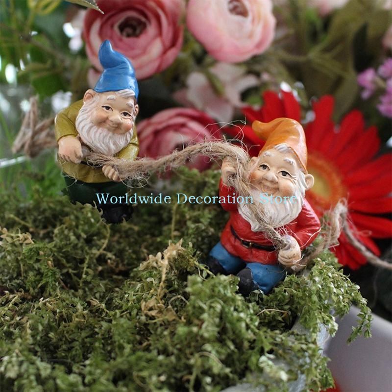 Q39B 4Pcs Dwarf Resin Figurine - Bonsai Garden Layout recensie en prijs