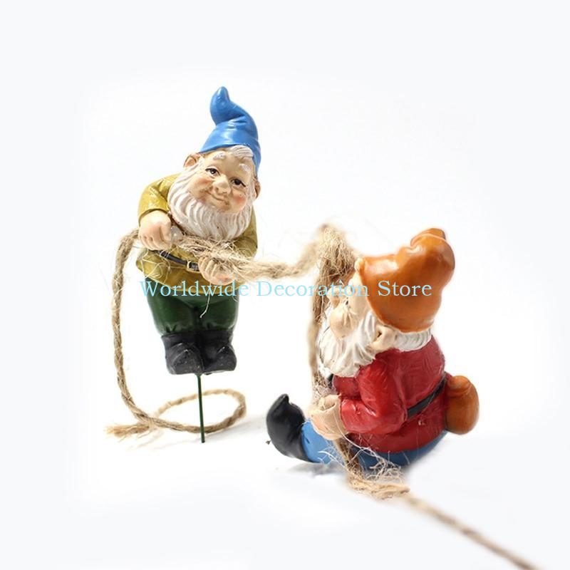 Q39B 4Pcs Dwarf Resin Figurine - Bonsai Garden Layout recensie en prijs