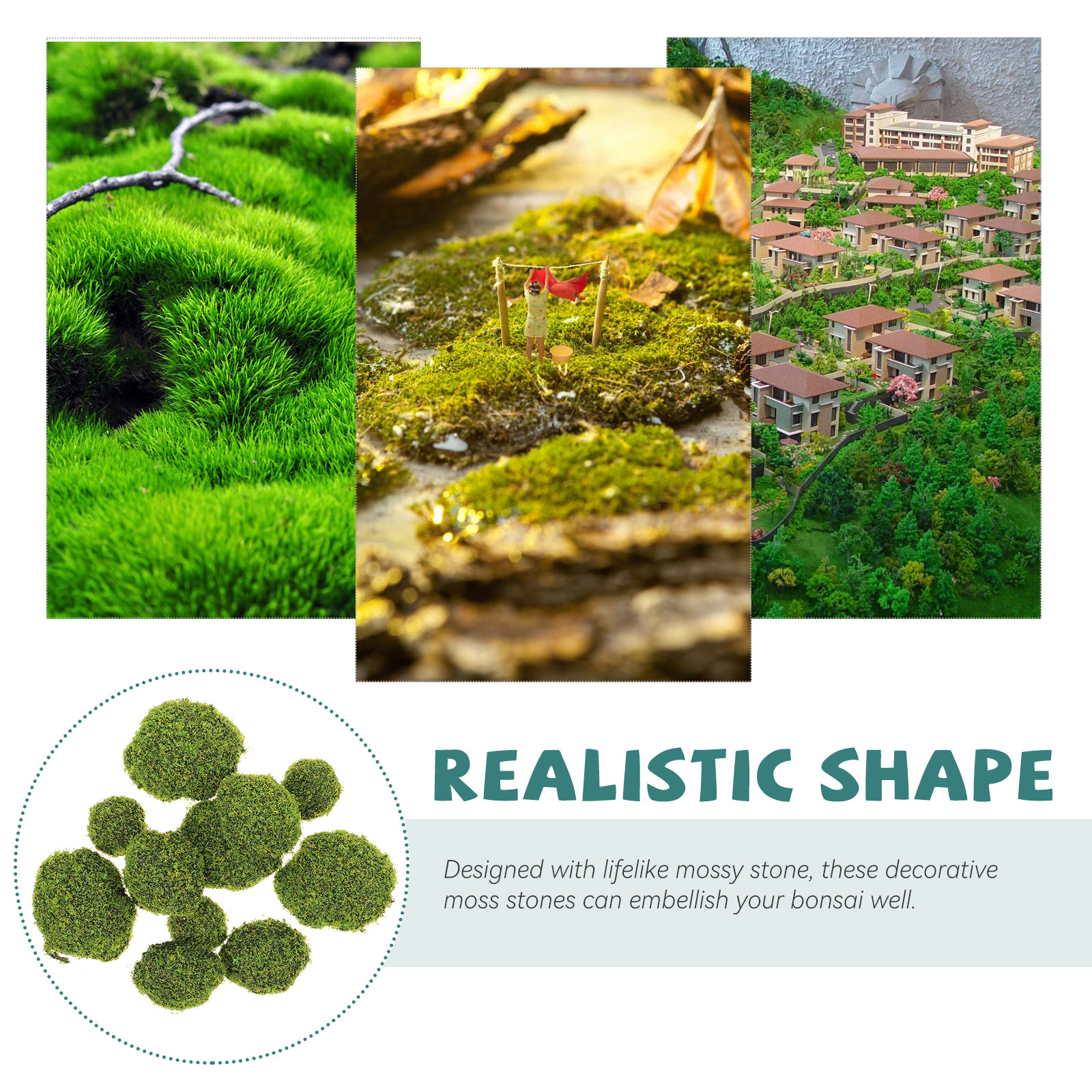 12Pcs Artificial Mossy Stone R - Bonsai Garden Layout recensie en prijs