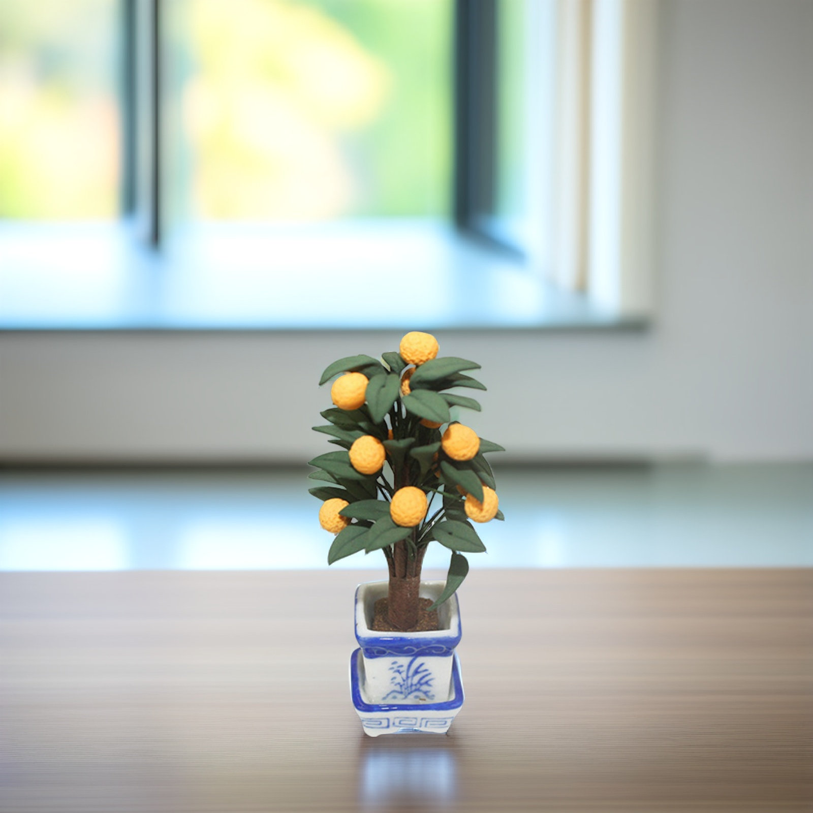 Mini Orange Potted Plant Decor - Bonsai Garden Layout recensie en prijs