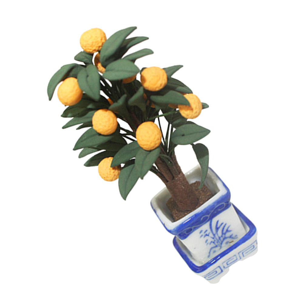 Mini Orange Potted Plant Decor - Bonsai Garden Layout recensie en prijs