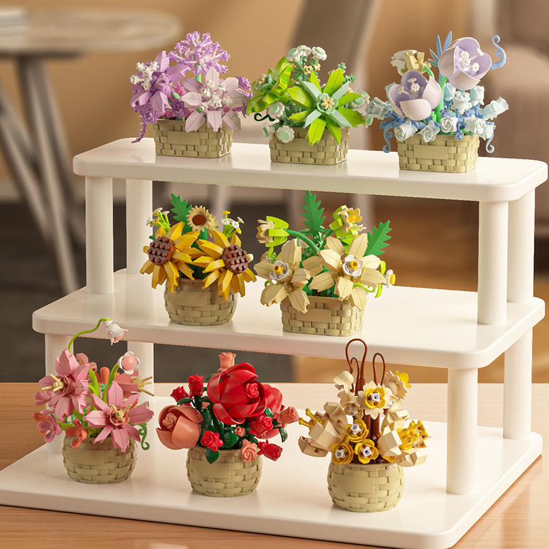 DIY MOC Potted Rose Sunflower  - Bonsai Garden Experts recensie en prijs