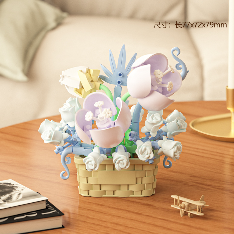 DIY MOC Potted Rose Sunflower  - Bonsai Garden Experts recensie en prijs