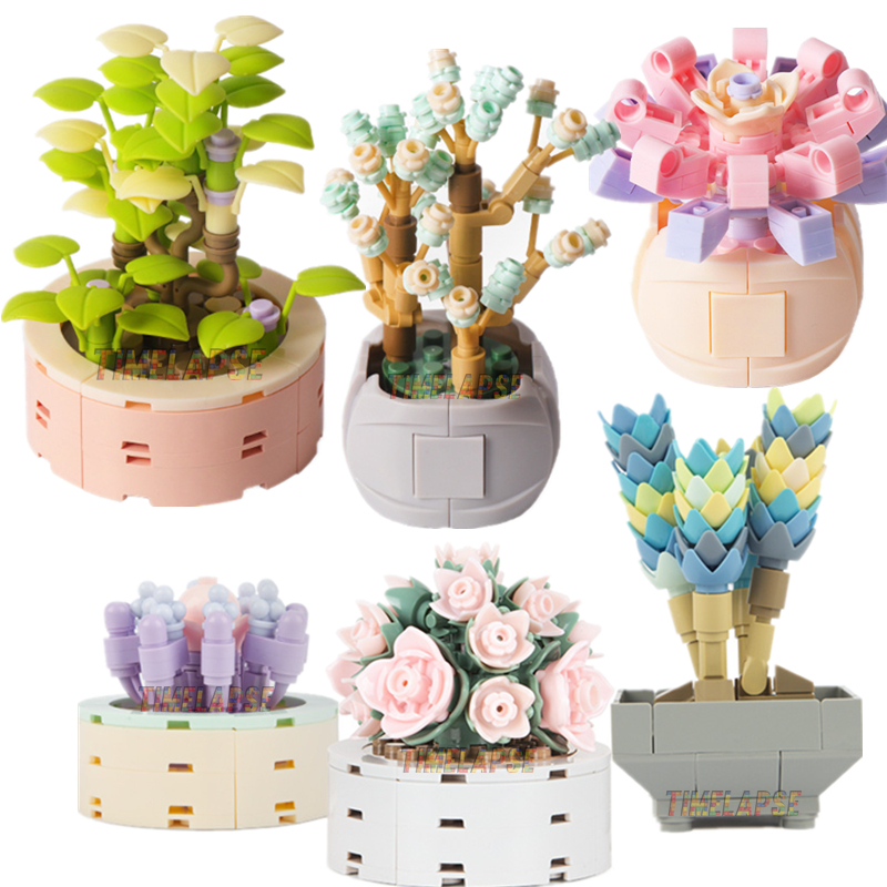 DIY MOC Potted Plants Succulen - Bonsai Garden Experts recensie en prijs