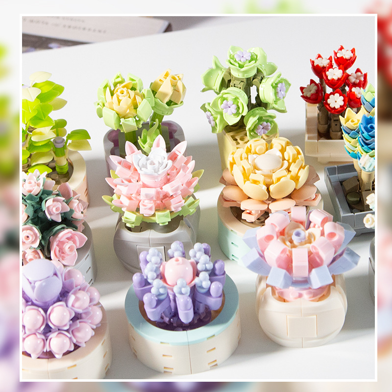 DIY MOC Potted Plants Succulen - Bonsai Garden Experts recensie en prijs