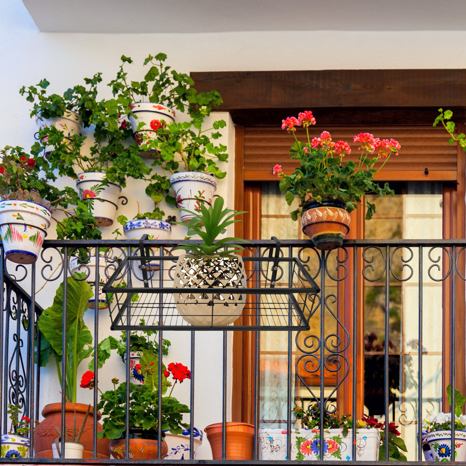 1Pcs Balcony Hanging Flower Po - Bonsai Gardening recensie en prijs