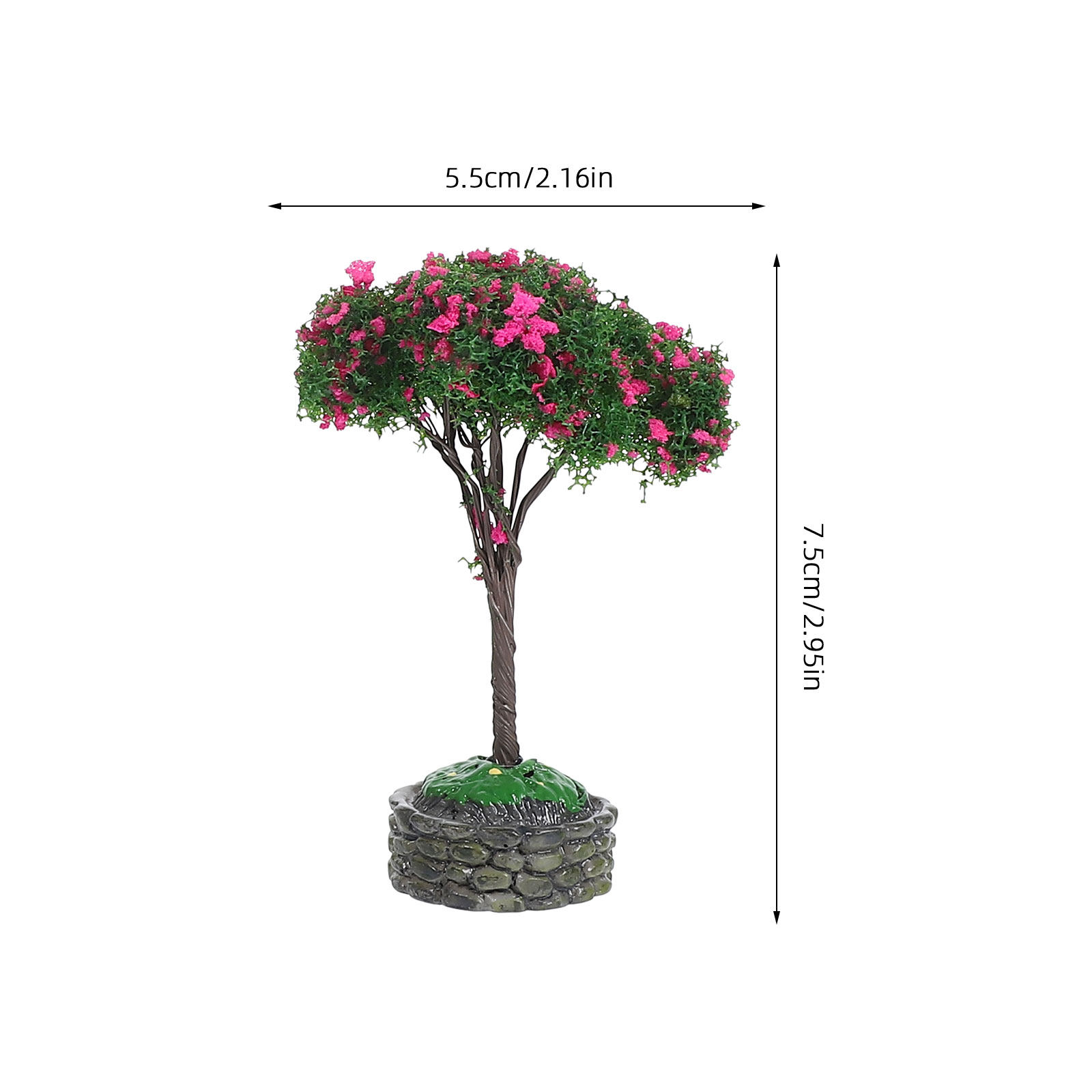 4Pcs Miniature Garden Trees Re - Bonsai Garden Layout recensie en prijs