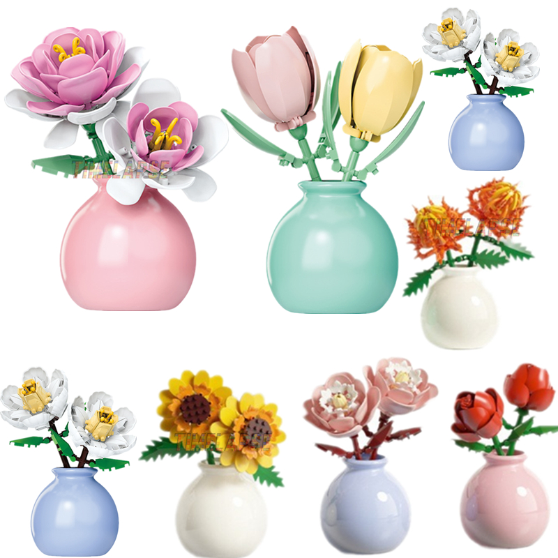 DIY MOC Flowers Bouquet Rose S - Bonsai Garden Experts recensie en prijs