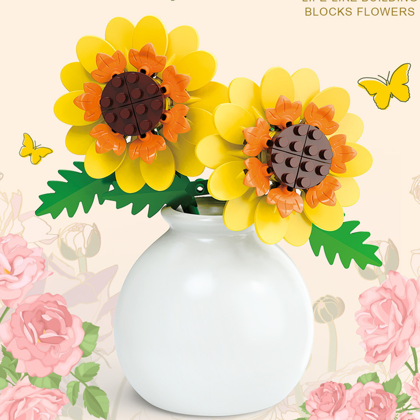 DIY MOC Flowers Bouquet Rose S - Bonsai Garden Experts recensie en prijs