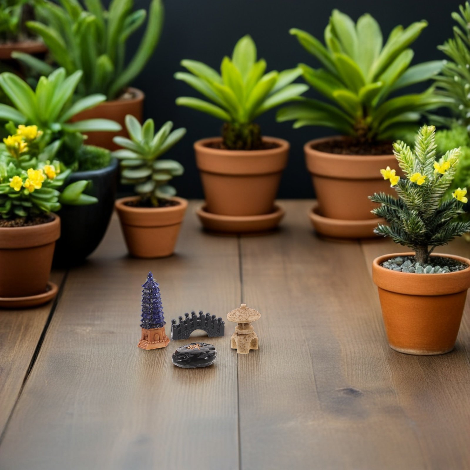 4Pcs Japanese Miniature Garden - Bonsai Zen Garden Set recensie en prijs