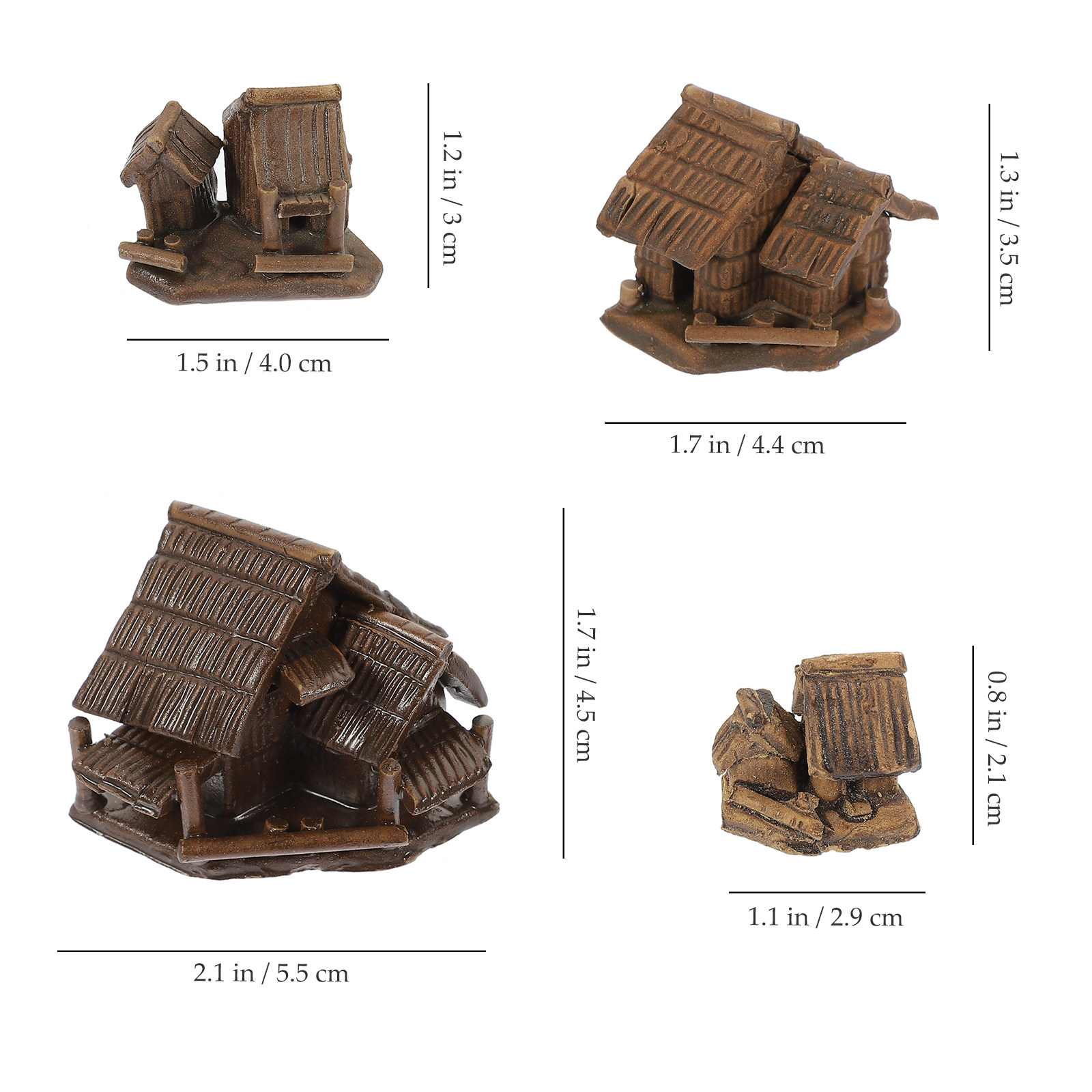 4Pcs Miniature Ceramic House D - Bonsai Garden And Cafe recensie en prijs