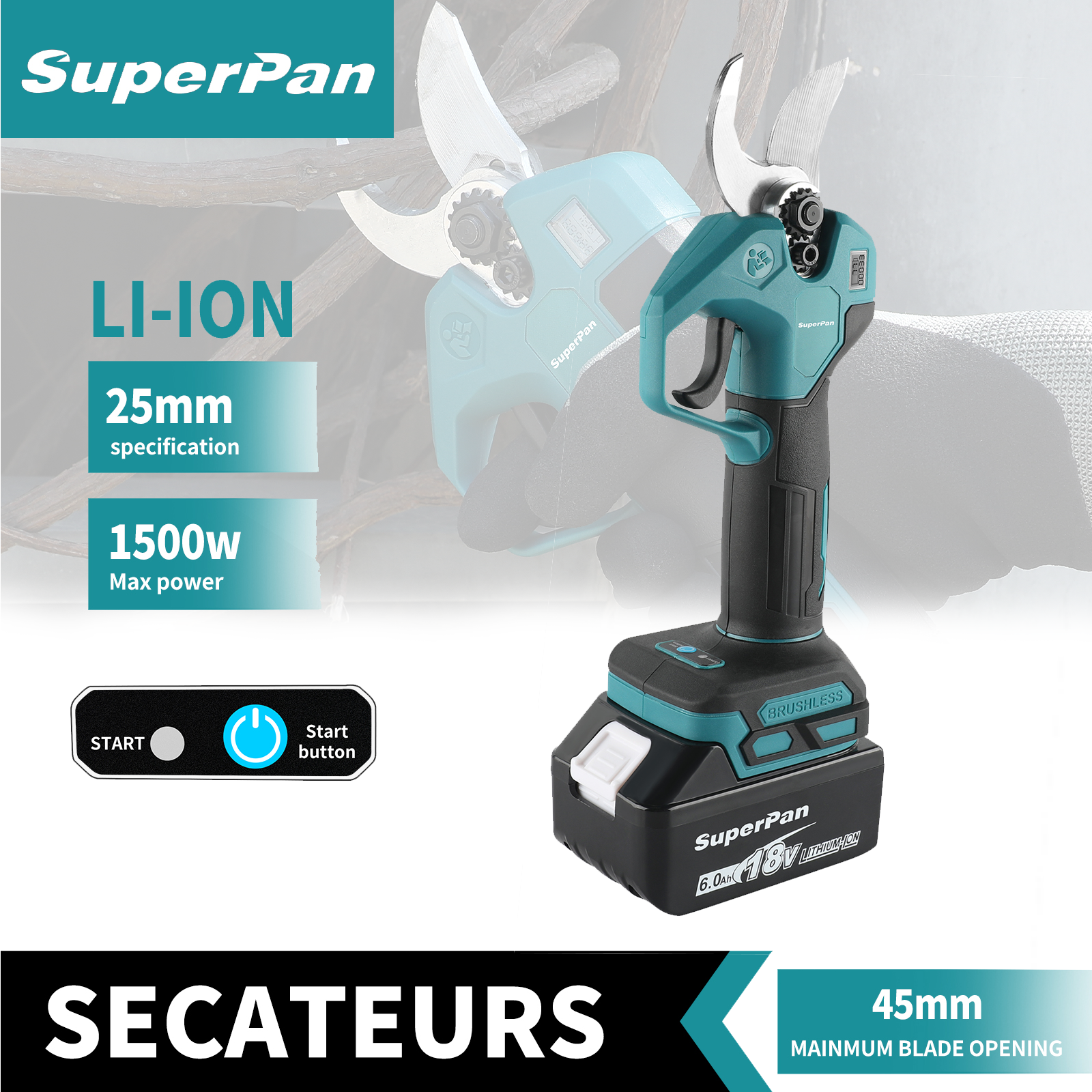 SuperPan 40mm Brushless Cordle - Bonsai Gardening recensie en prijs